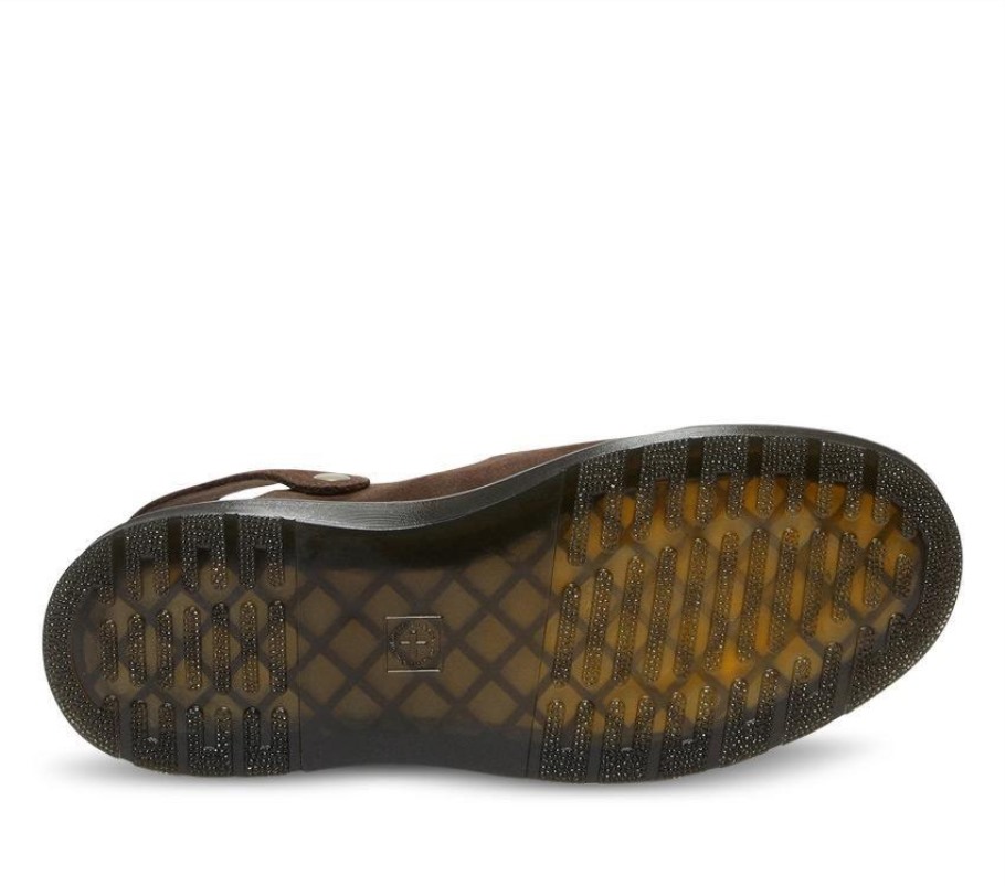 Black Outlet Carlson Suede Mule Dr.martens Portugal Castanho Escuro