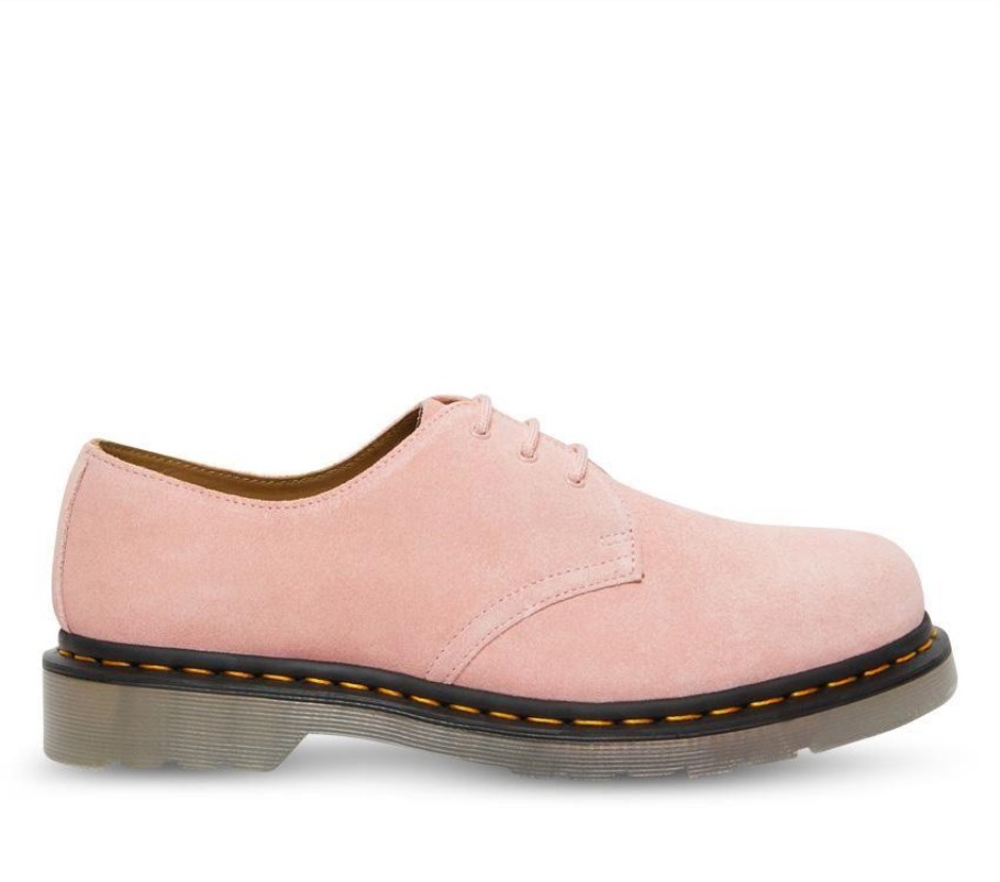 Outlet Giz Rosa Dr.martens Portugal 1461 Sapato Camurça Gelado Rosa