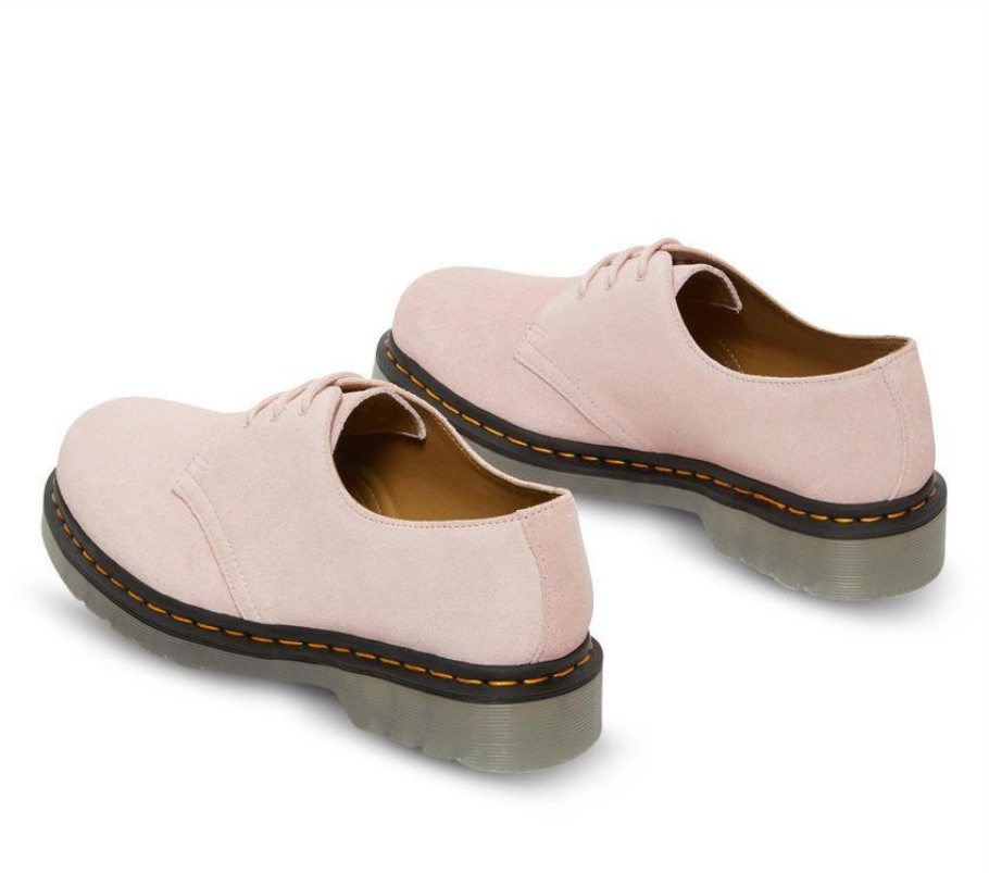 Outlet Giz Rosa Dr.martens Portugal 1461 Sapato Camurça Gelado Rosa