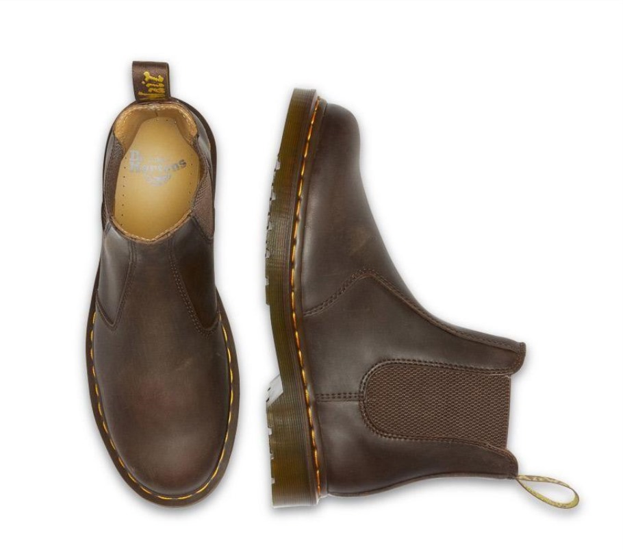 Cavalo Louco Castanho Escuro Dr.martens Portugal 2976 Bota Chelsea Cavalo Louco Castanho Lisboa