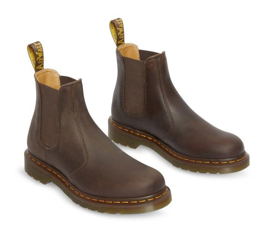Cavalo Louco Castanho Escuro Dr.martens Portugal 2976 Bota Chelsea Cavalo Louco Castanho Lisboa