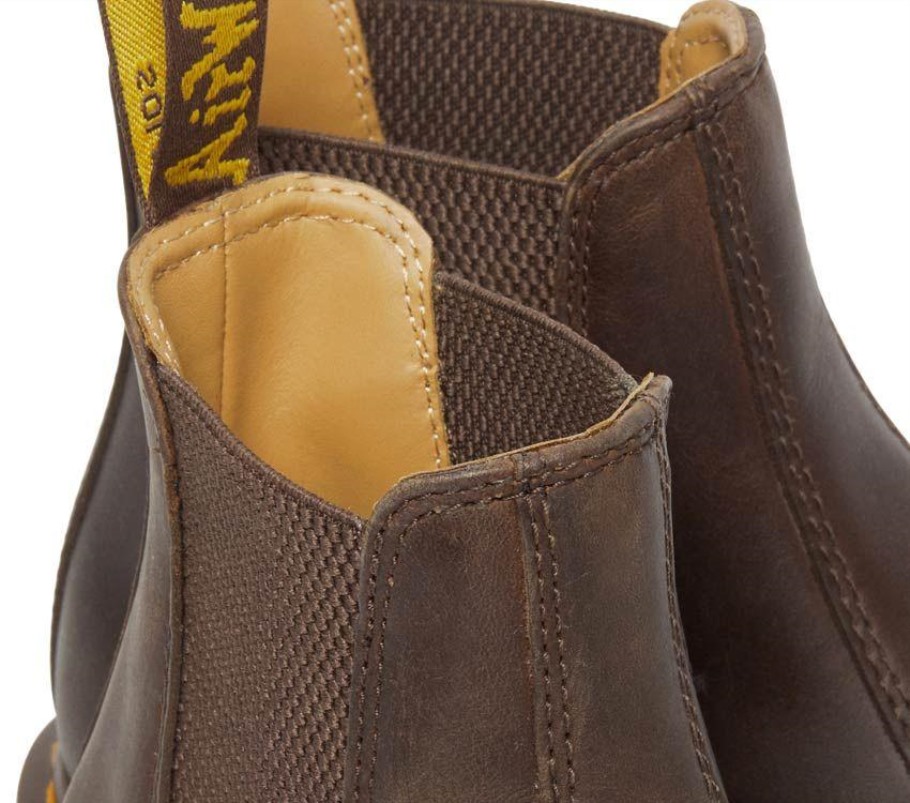 Cavalo Louco Castanho Escuro Dr.martens Portugal 2976 Bota Chelsea Cavalo Louco Castanho Lisboa