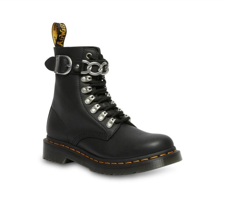 Black Lisboa Dr.martens Portugal 1460 Pascal Chain Black Sendal