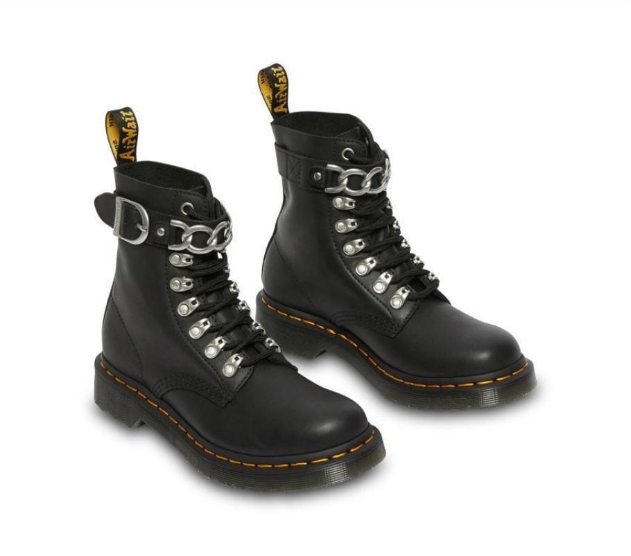 Black Lisboa Dr.martens Portugal 1460 Pascal Chain Black Sendal