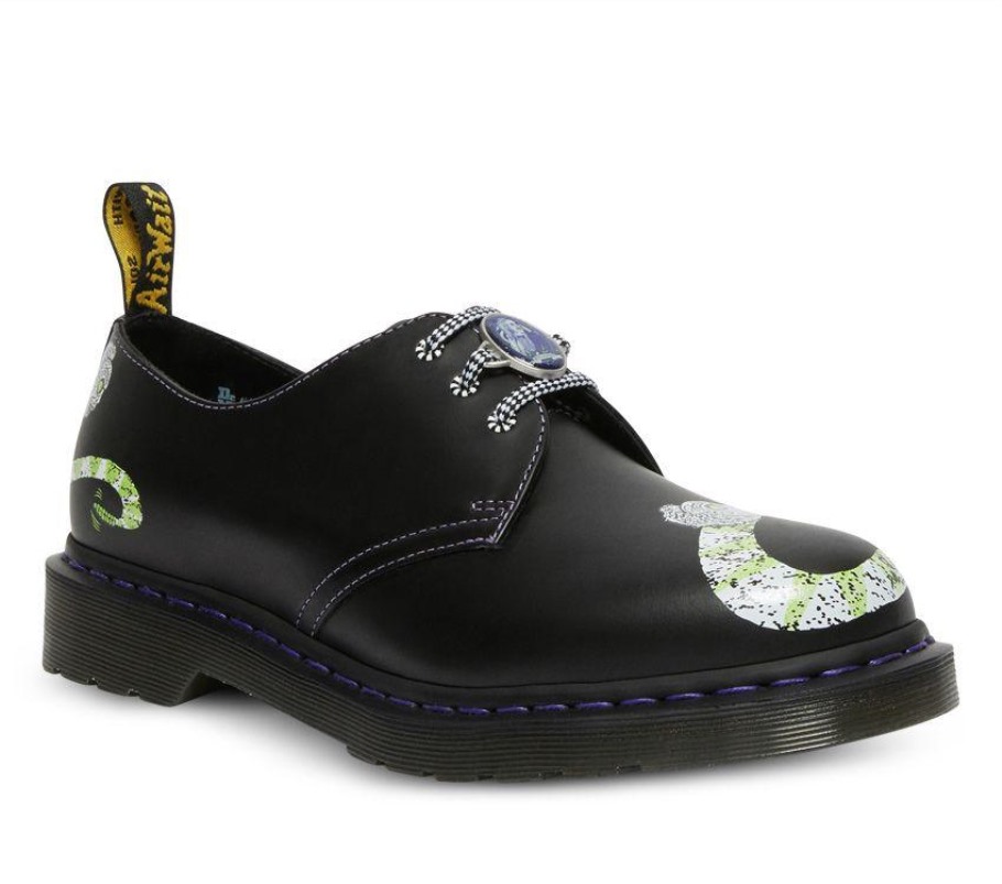 Black Lisboa Dr.martens Portugal 1461 Beetlejuice Black Smooth Backhand