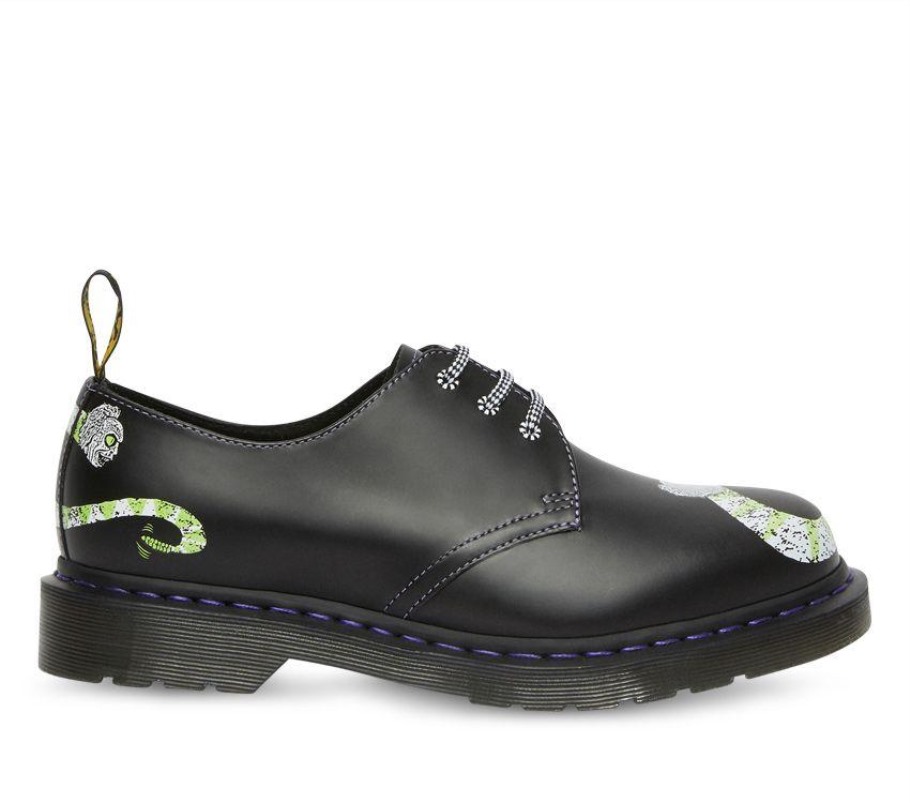 Black Lisboa Dr.martens Portugal 1461 Beetlejuice Black Smooth Backhand