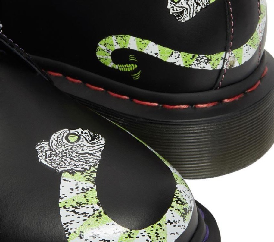Black Lisboa Dr.martens Portugal 1461 Beetlejuice Black Smooth Backhand
