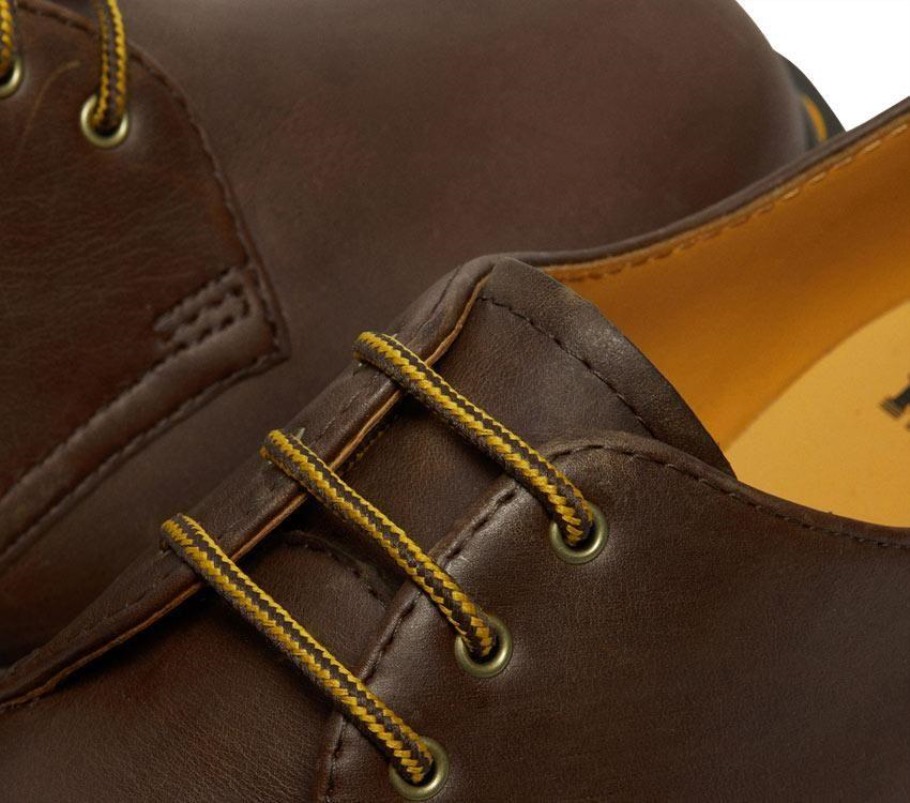 Lisboa Dr.martens Portugal 1461 Bex Cavalo Louco Castanho Escuro Cavalo Louco Preto