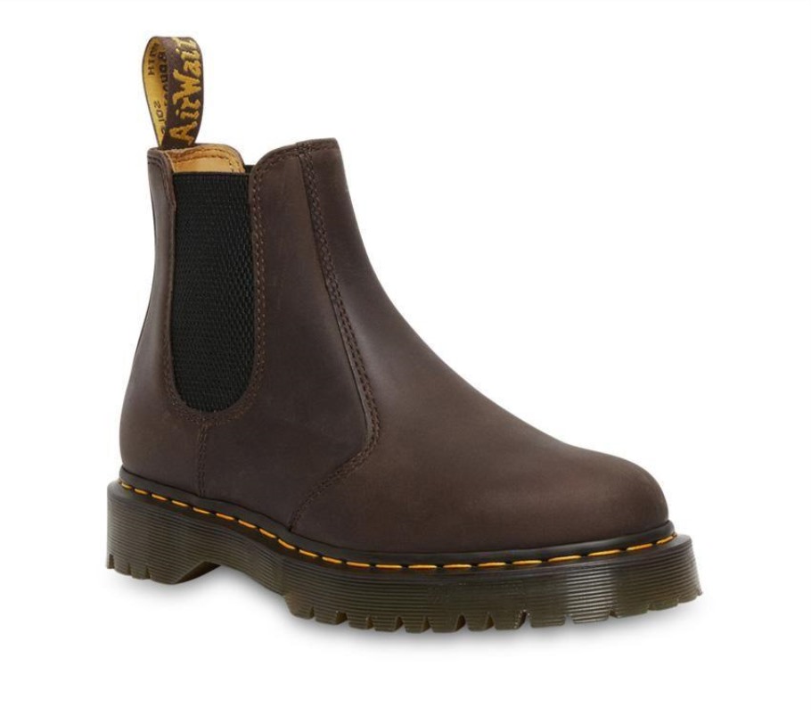 Dr.martens Portugal 2976 Bex Crazy Horse Chelsea Boot Marrom Escuro Crazy Horse Outlet Preto