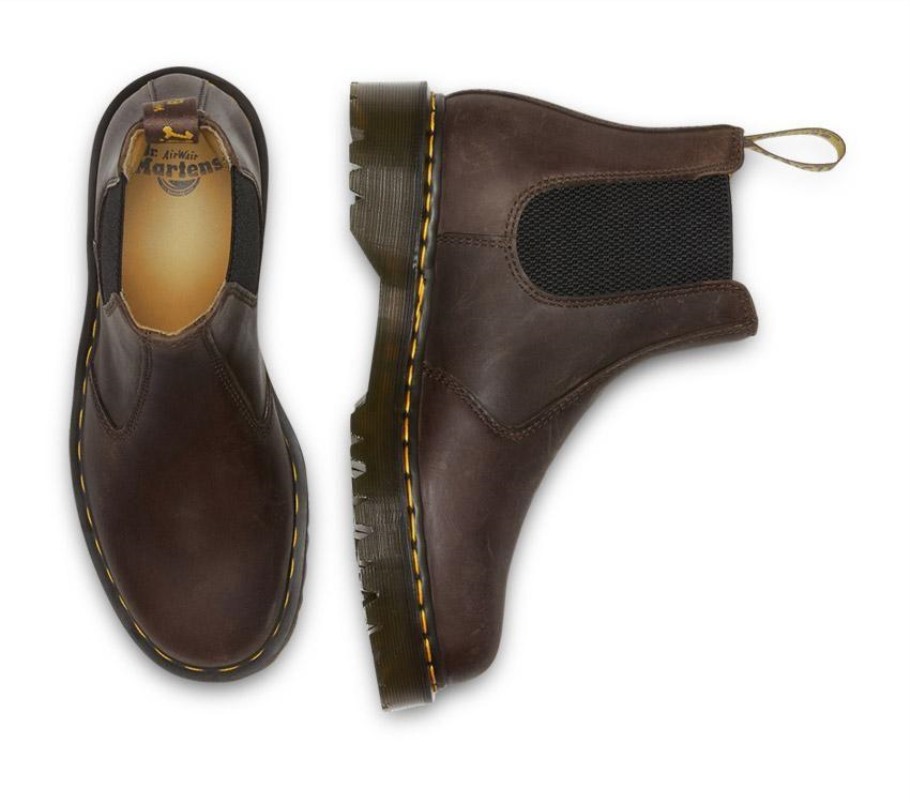 Dr.martens Portugal 2976 Bex Crazy Horse Chelsea Boot Marrom Escuro Crazy Horse Outlet Preto