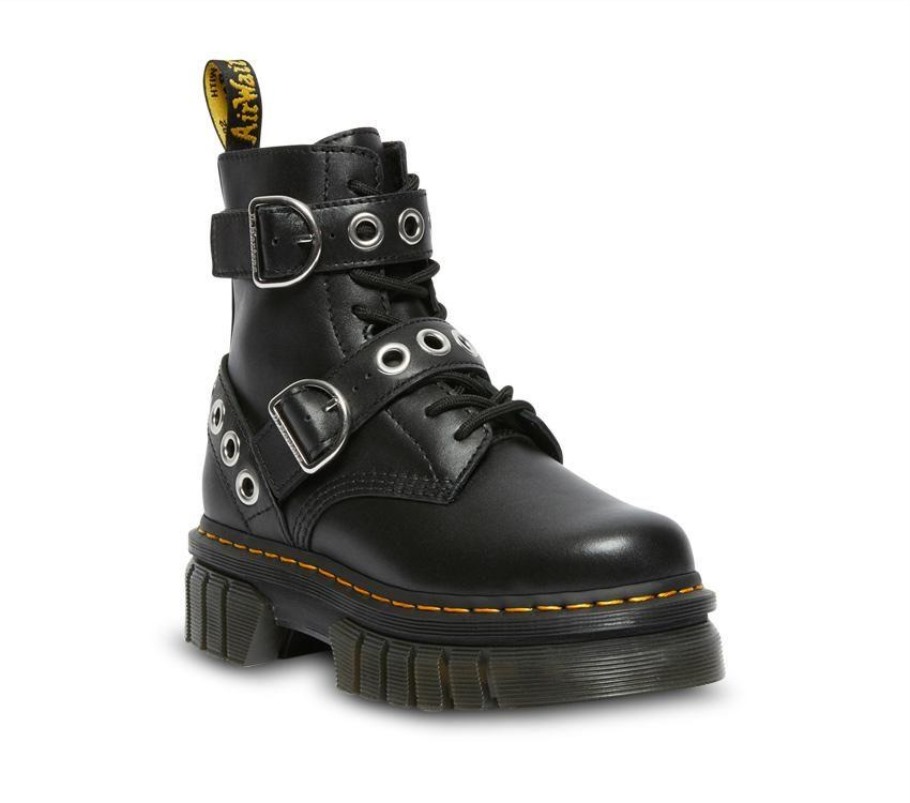 Lisboa Dr.martens Portugal Audrick Hardware Plataforma Preto Preto