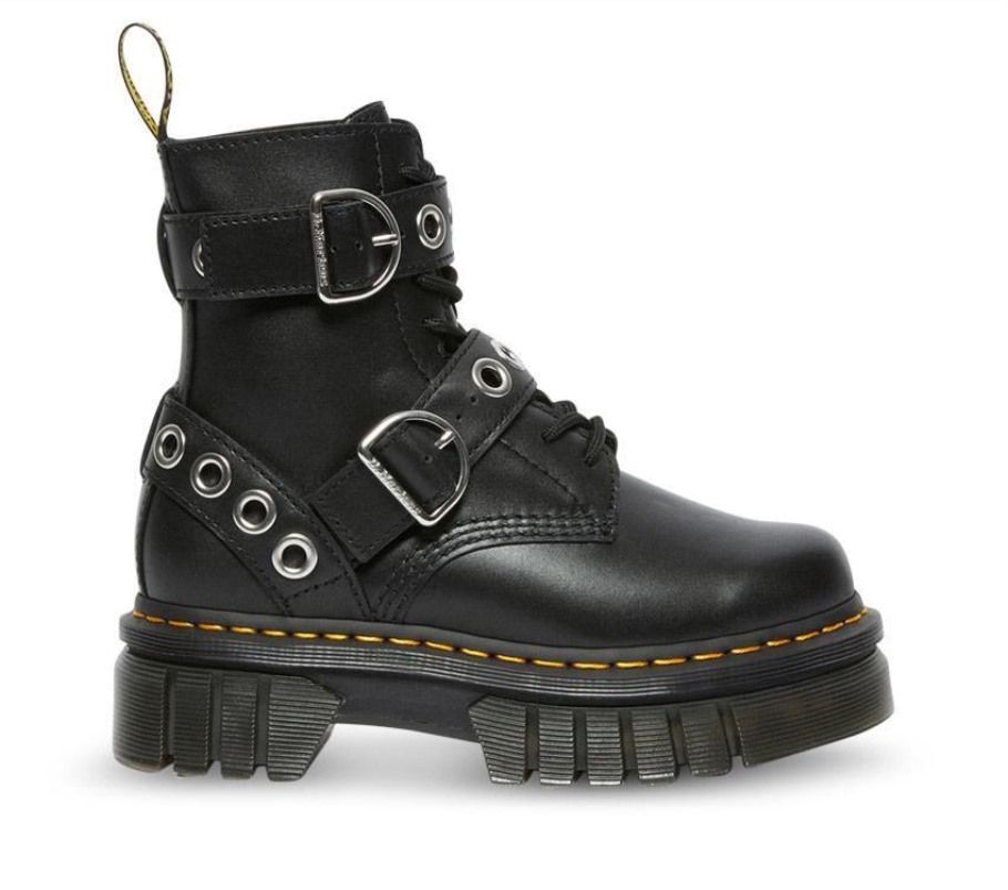 Lisboa Dr.martens Portugal Audrick Hardware Plataforma Preto Preto
