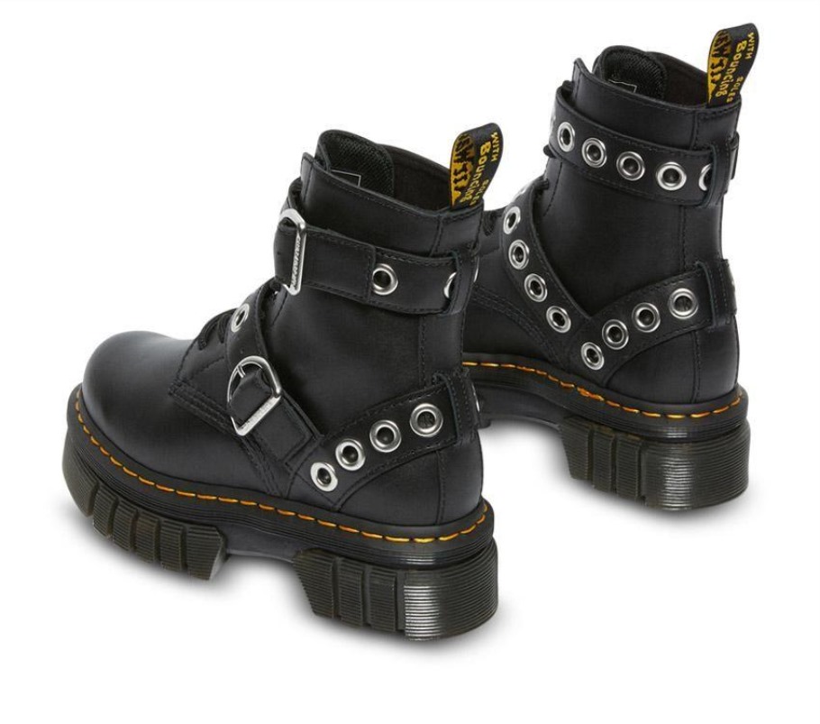 Lisboa Dr.martens Portugal Audrick Hardware Plataforma Preto Preto