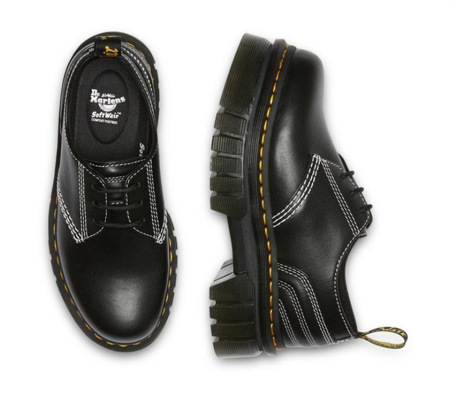 Dr.martens Portugal Audrick Sapato Preto Nappa Lux Outlet Preto