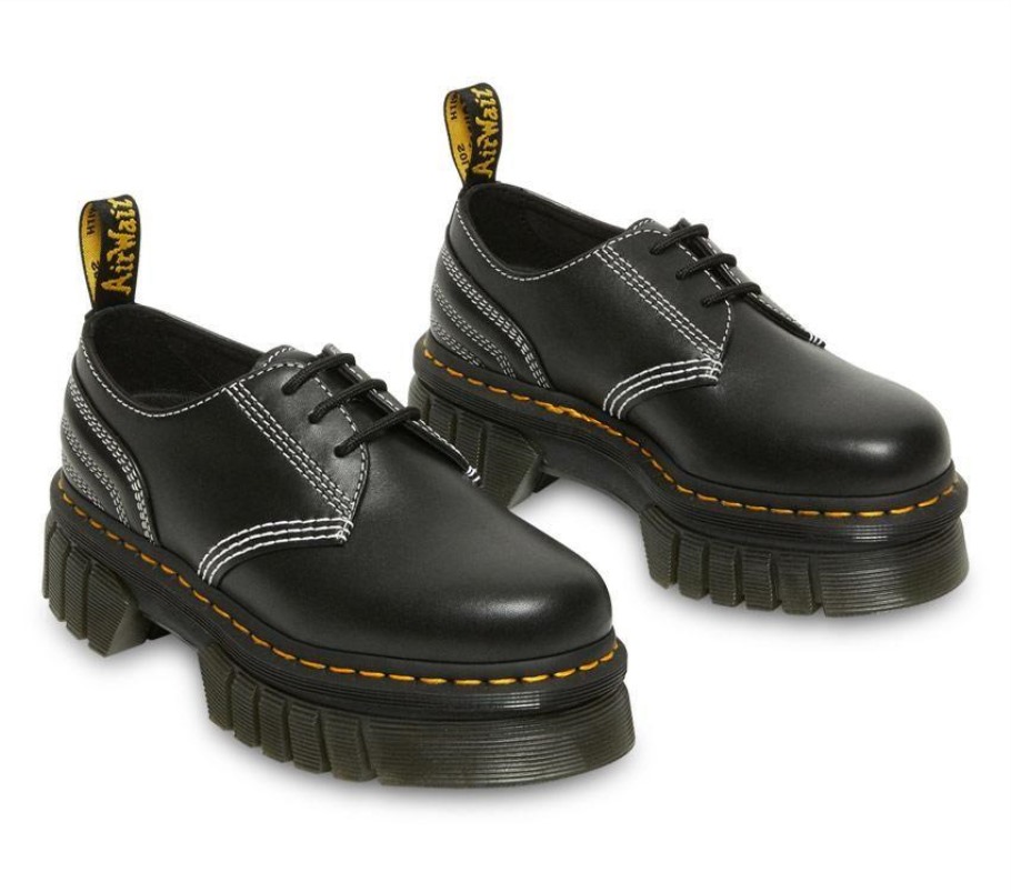 Dr.martens Portugal Audrick Sapato Preto Nappa Lux Outlet Preto