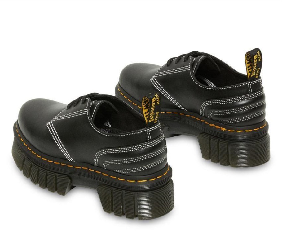 Dr.martens Portugal Audrick Sapato Preto Nappa Lux Outlet Preto