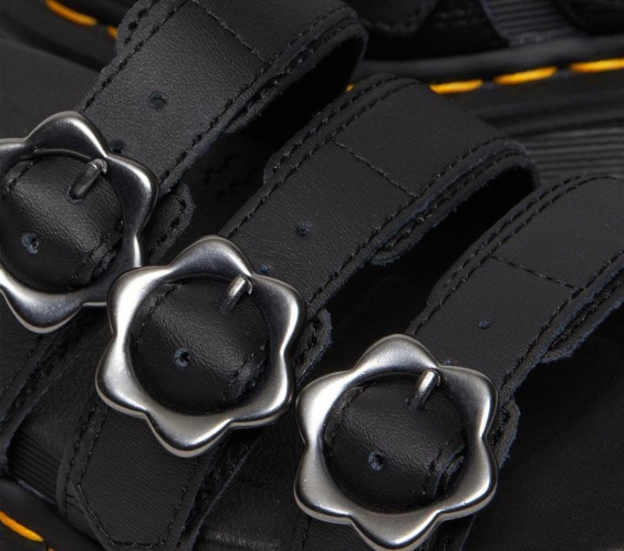 Lisboa Dr.martens Portugal Blaire Floral Slide Black Hidro Black