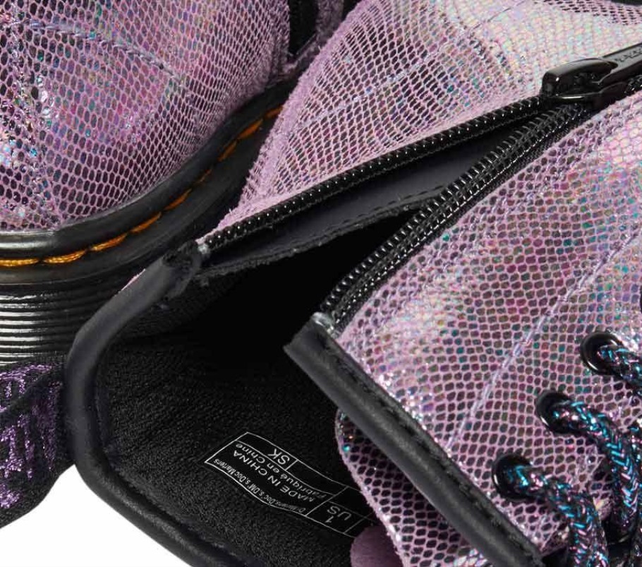 Lisboa Dr.martens Portugal Junior 1460 Iridescente Reptile Roxo Preto