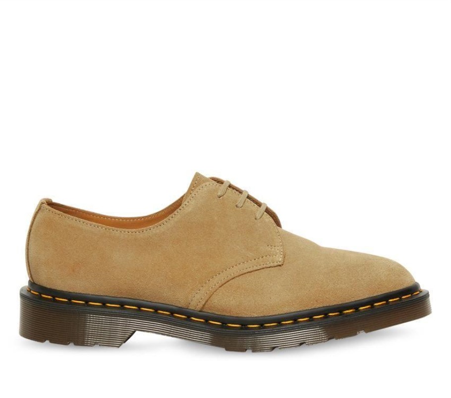 Lisboa Dr.martens Portugal Made In Inglaterra 1461 Nubuck Amêndoa Bege Bege