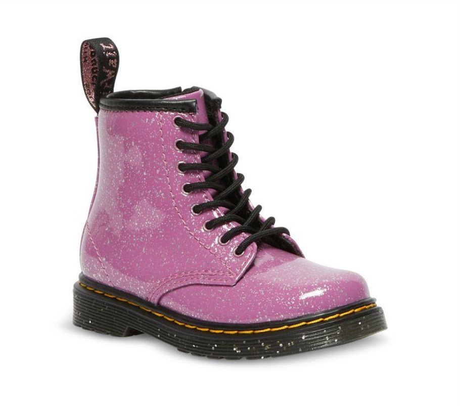 Dr.martens Portugal Toddler 1460 Glitter Rosa Escuro Outlet Preto