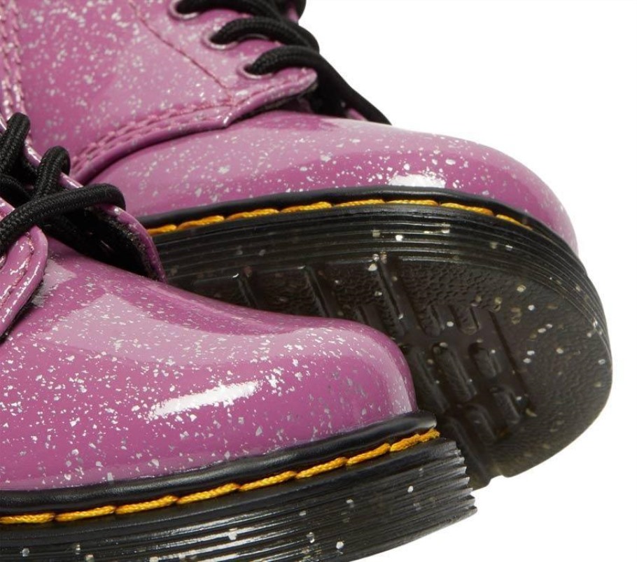 Dr.martens Portugal Toddler 1460 Glitter Rosa Escuro Outlet Preto