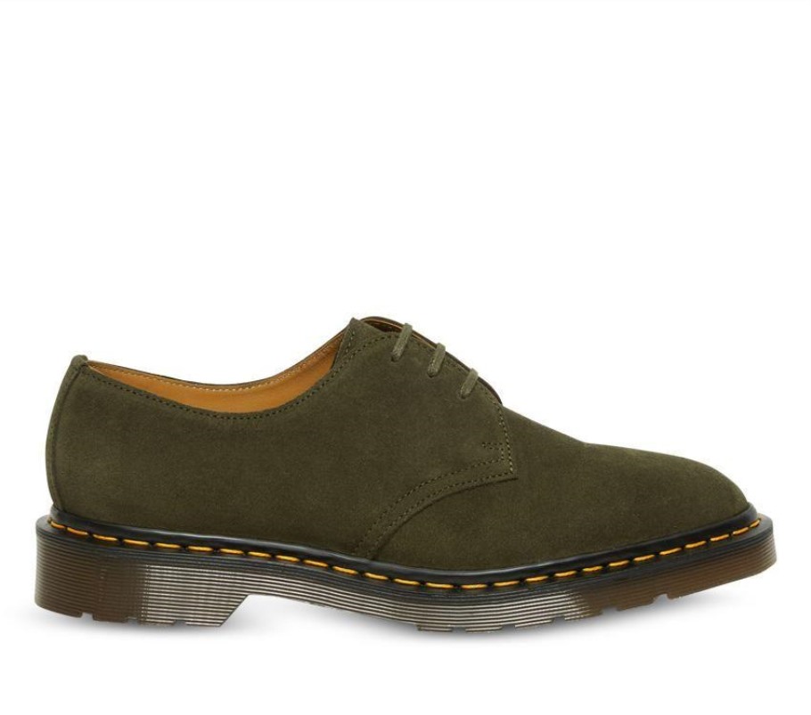 Green Outlet Forest Green Buck Camurça Dr.martens Portugal Made In Inglaterra 1461 Nubuck