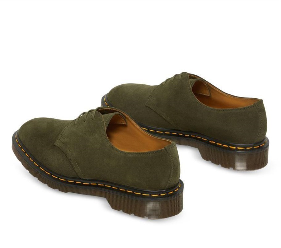Green Outlet Forest Green Buck Camurça Dr.martens Portugal Made In Inglaterra 1461 Nubuck