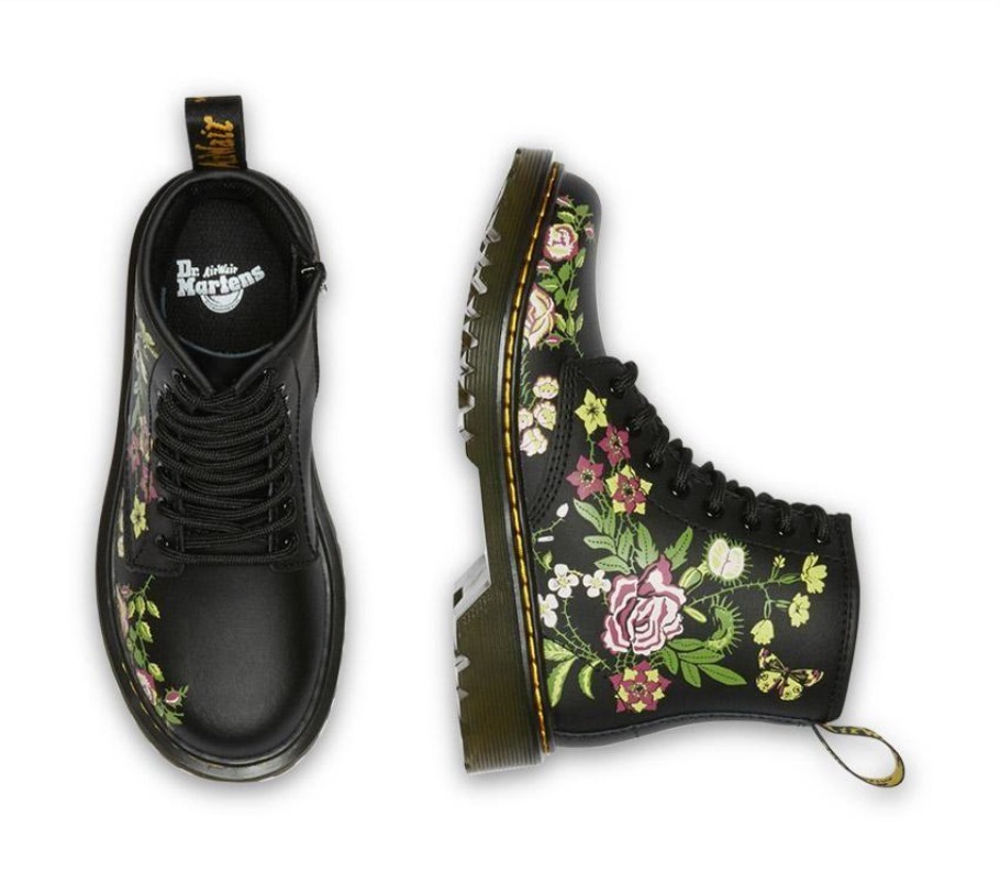 Junior 1460 Floral Bloom Dr.martens Portugal Bloom K (preto) Lisboa Black