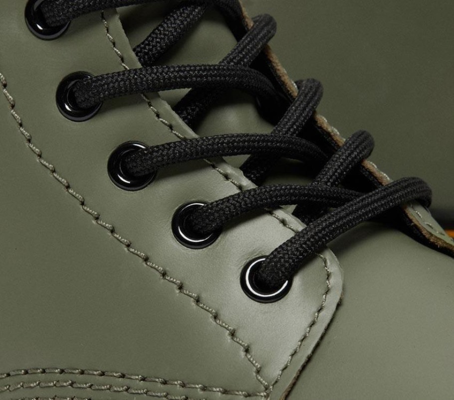 Outlet Juniors 1460 Liso Dr.martens Portugal Cáqui Verde Romario Preto