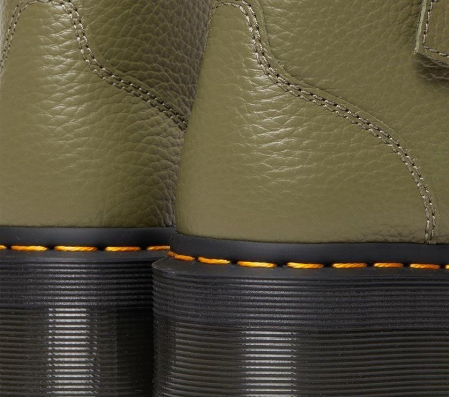 Verde Caqui Napa Moída Dr.martens Portugal Devon Flower 2 Tiras Verde Lisboa