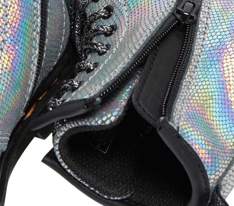 Prata Dr.martens Portugal Toddler 1460 Iridescente Reptile Black Lisboa