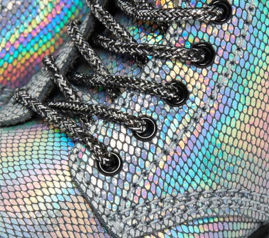 Prata Dr.martens Portugal Toddler 1460 Iridescente Reptile Black Lisboa