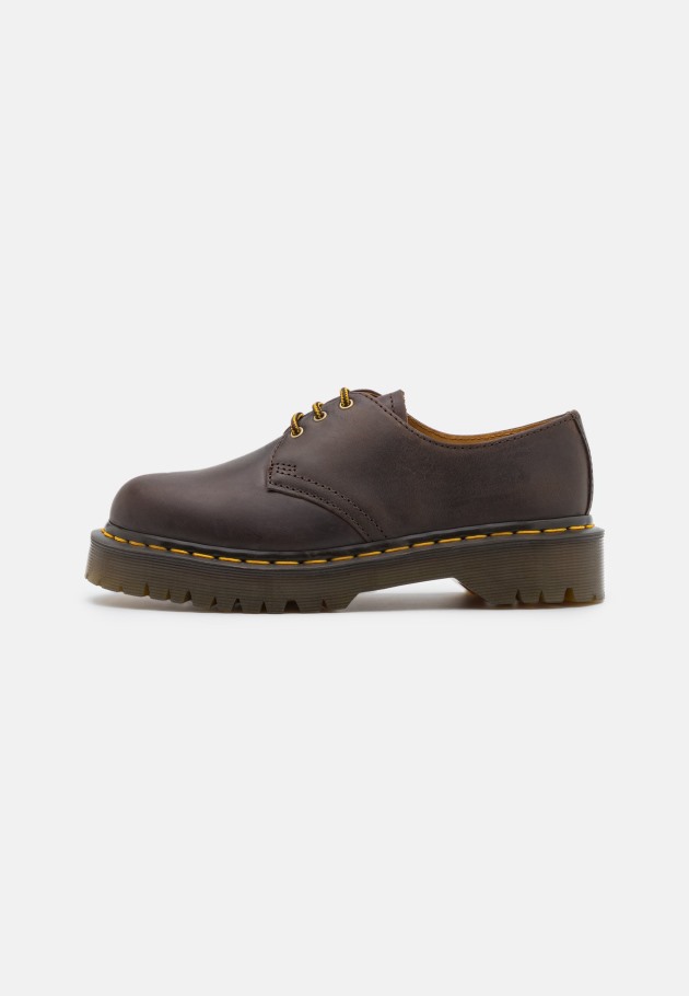 Outlet Castanho Escuro Dr.martens Portugal 1461 Bex Unissex Lace Ups Castanho