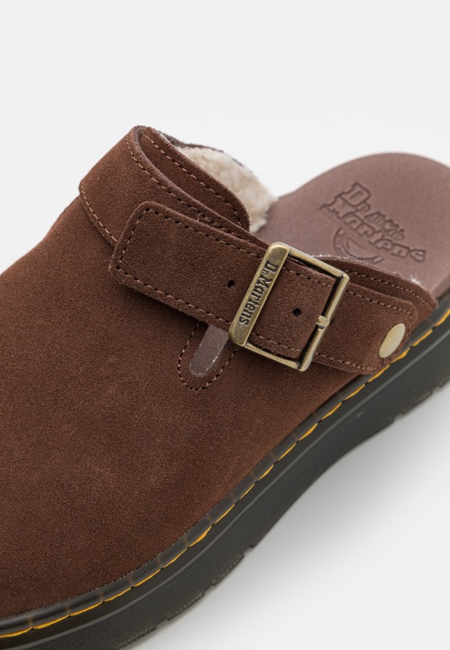 Outlet Castanho Escuro Dr.martens Portugal Carlson Unissex Mules Castanho