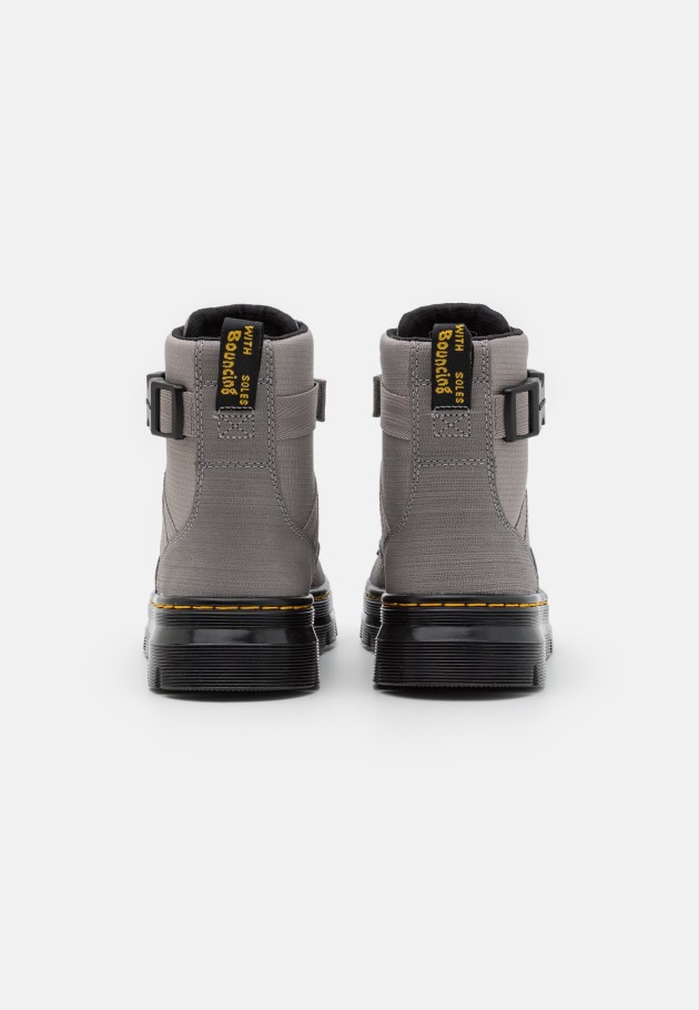 Cinzenta Outlet Dr.martens Portugal Pentes Tech Botins Unissex Com Atacadores Cinzento Zinco