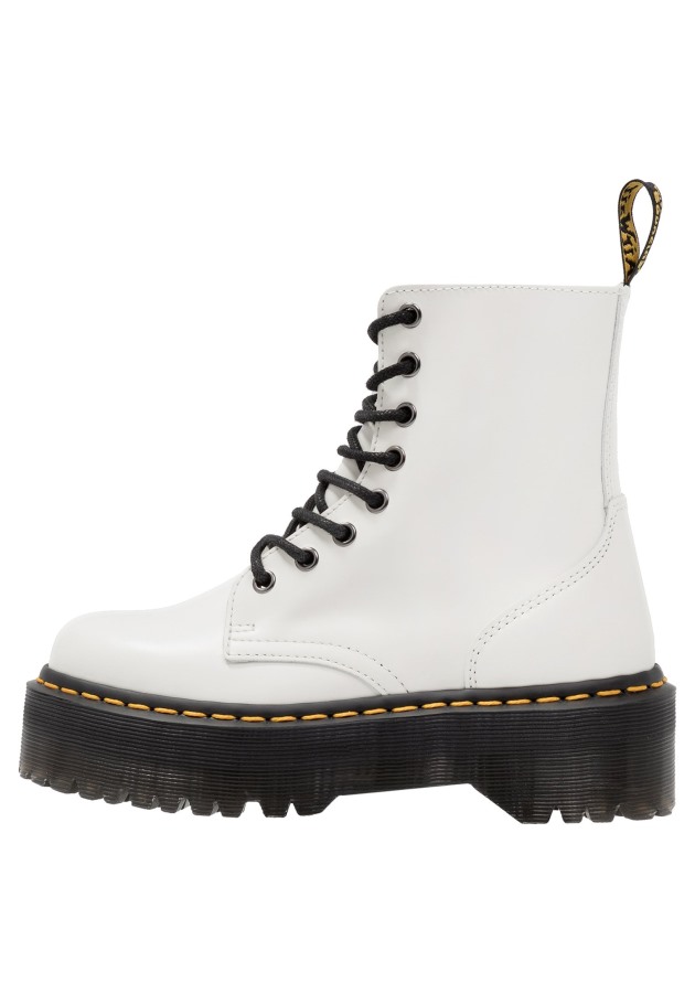 Outlet Branco Dr.martens Portugal Botins Plataforma Jadon Brancos