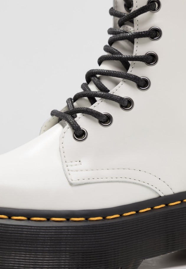 Outlet Branco Dr.martens Portugal Botins Plataforma Jadon Brancos