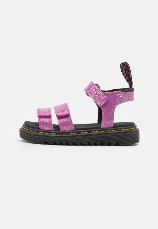 Sandálias Lisboa Klaire Dr.martens Portugal Rosa Escuro Cósmico Glitter Rosa