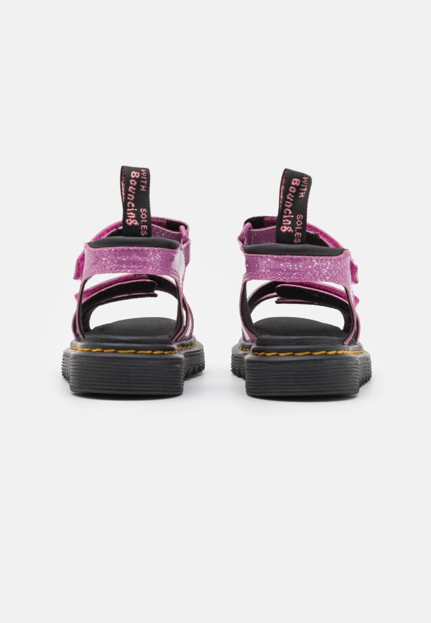 Sandálias Lisboa Klaire Dr.martens Portugal Rosa Escuro Cósmico Glitter Rosa