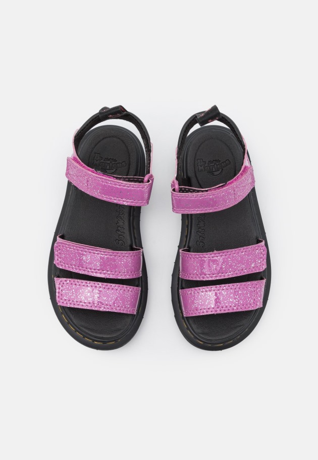 Sandálias Lisboa Klaire Dr.martens Portugal Rosa Escuro Cósmico Glitter Rosa