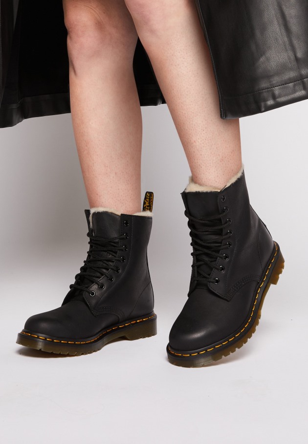Dr.martens Portugal 1460 Botins Serena Com Atacadores Preto Lisboa