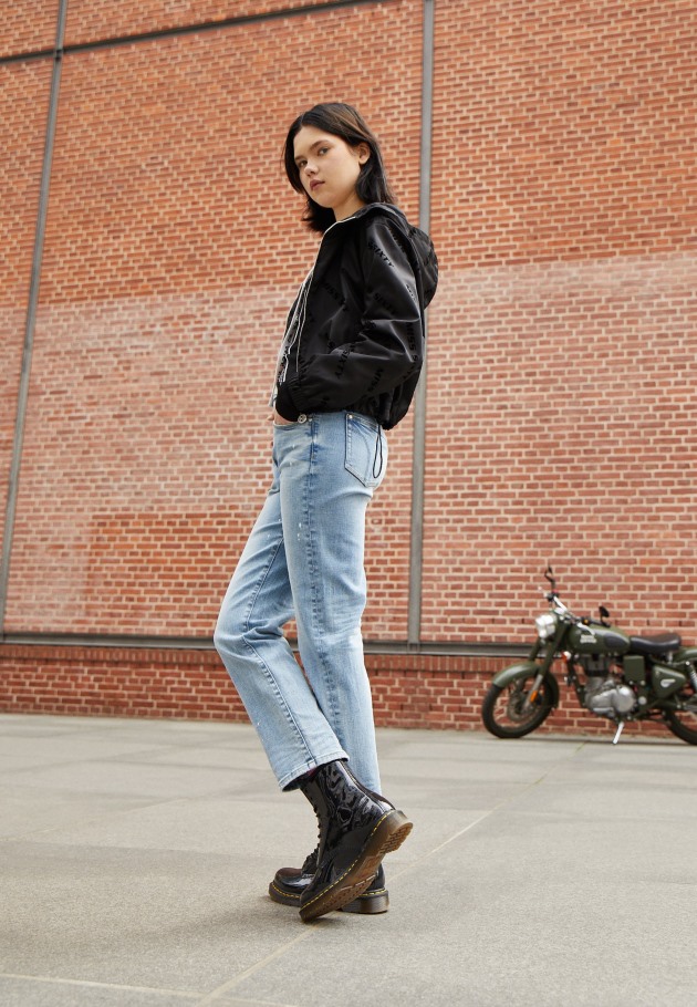 Outlet Preto Dr.martens Portugal 1460 Bota 8 Olhos Lamper Botins Com Atacadores Pretos