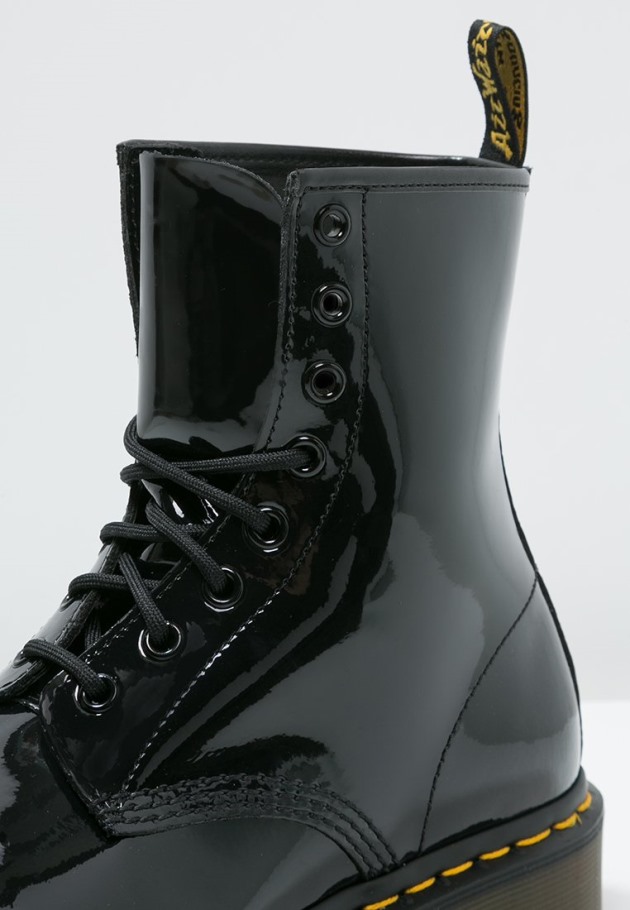 Outlet Preto Dr.martens Portugal 1460 Bota 8 Olhos Lamper Botins Com Atacadores Pretos