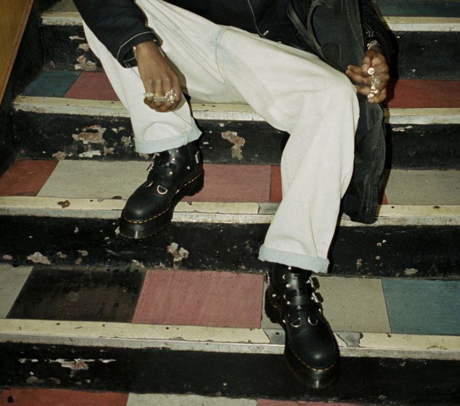 Outlet Dr.martens Portugal Jadon Tgf Preto Oleoso Ilusão Preto