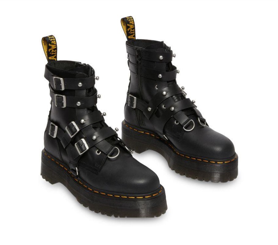 Outlet Dr.martens Portugal Jadon Tgf Preto Oleoso Ilusão Preto