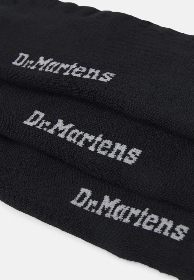 Dr.martens Portugal Double Doc Unissex 3 Pack Meias Pretas Pretas Outlet