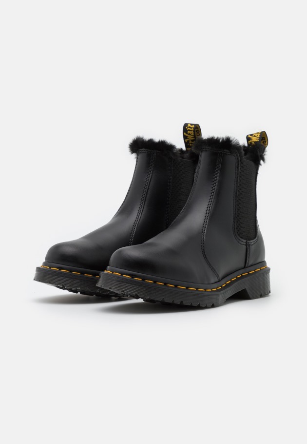 Outlet Cinza Escuro Dr.martens Portugal 2976 Botins Leonore Classic Cinza