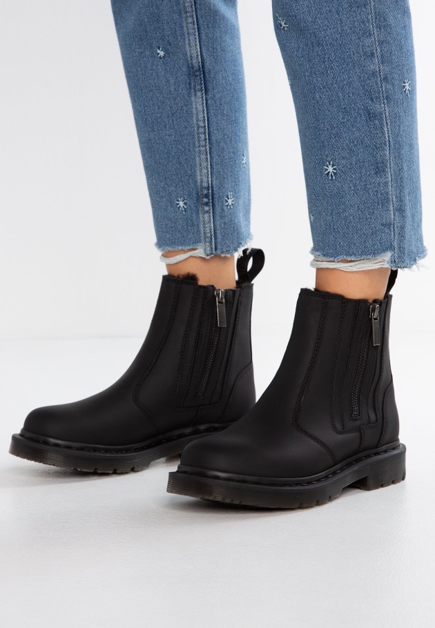 Black Outlet 2976 Alyson Com Fecho De Correr Snowplow Botins Clássicos Dr.martens Portugal Preto