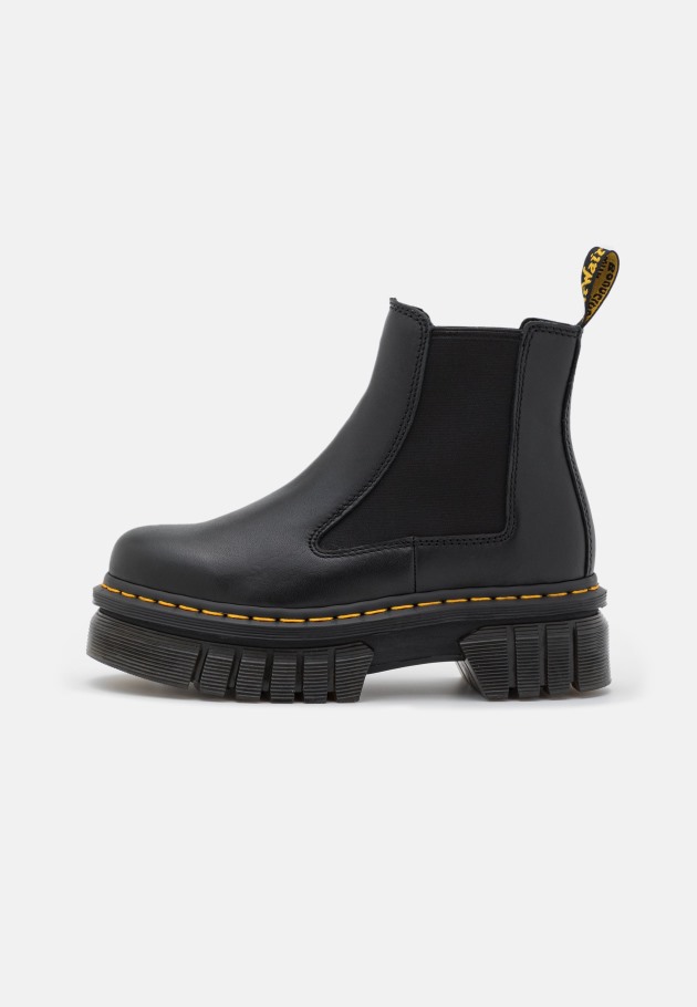 Outlet Audrick Chelsea Botins Plataforma Dr.martens Portugal Preto Preto