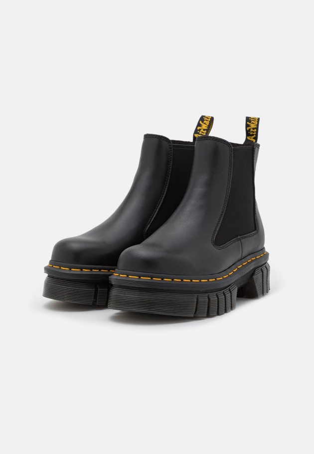 Outlet Audrick Chelsea Botins Plataforma Dr.martens Portugal Preto Preto